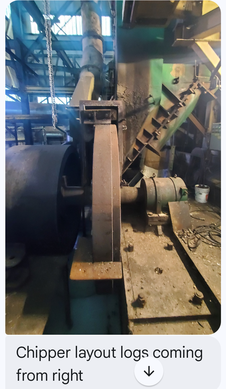 Industrial Wood Chipper with 116" Disc and 15 Knives