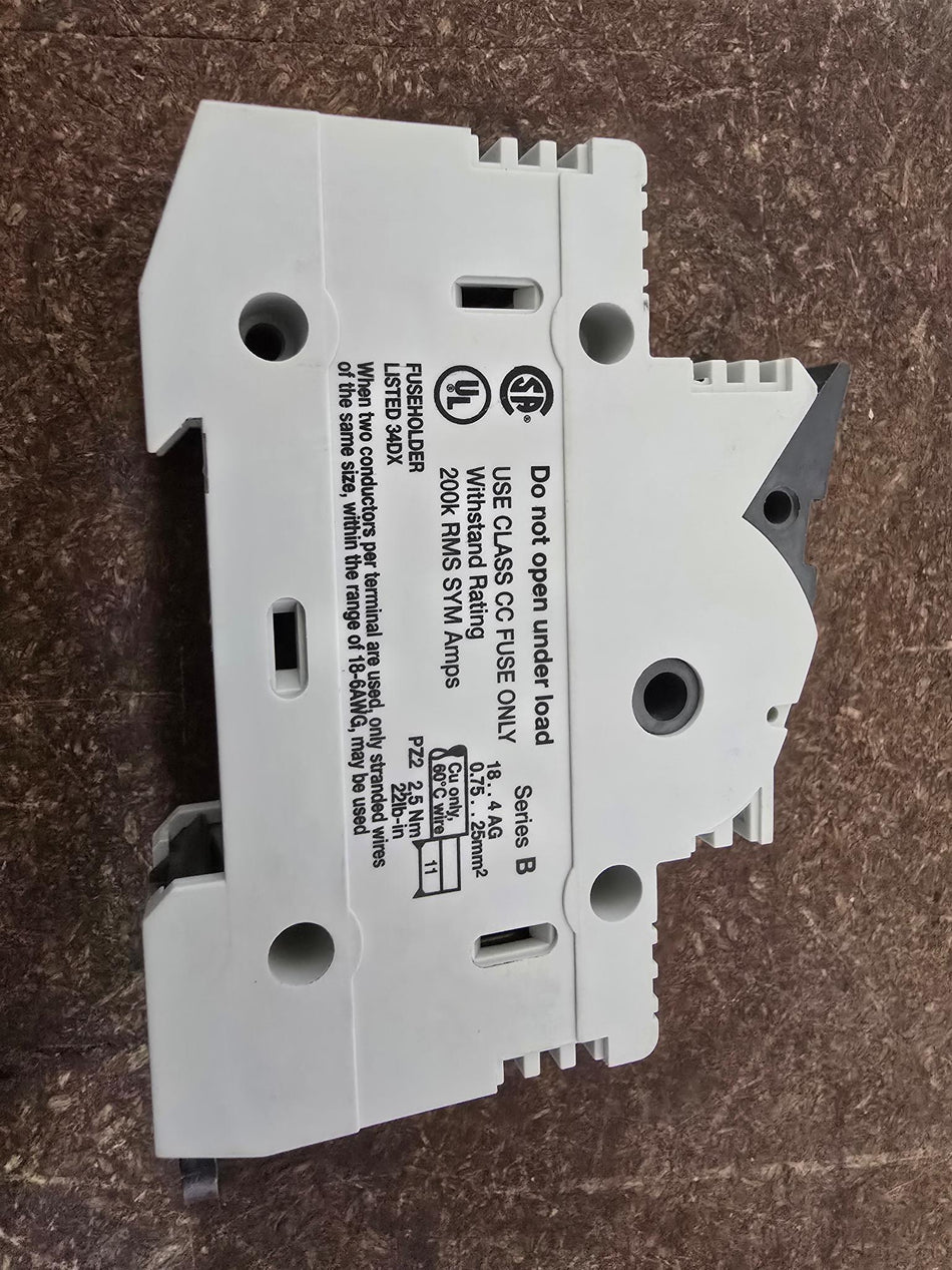 ALLEN-BRADLEY 30A Fuse Holder 1492-FB1C30, 30A, 600V, CLASS CC ONLY