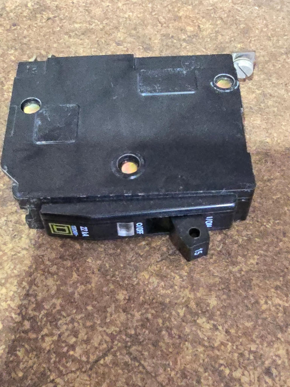 QOB115VH - Square D - 15 Amp 22kA Circuit Breaker Bolt-On, 1 Pole - 120 Volt