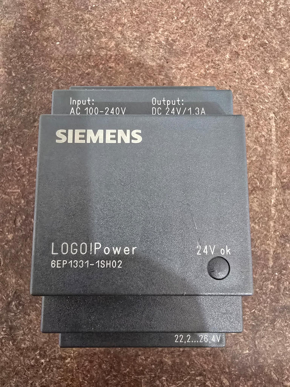 SIEMENS 6EP1331-1SH02 LOGO!Power Input AC100/240V Output DC24V/1.3A (USED)