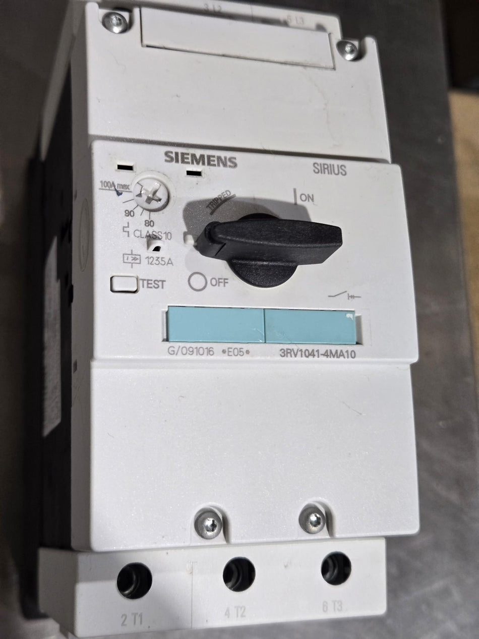 SIEMENS 3RV1041-4MA10 MOTOR PROTECTOR OVERLOAD RELAY