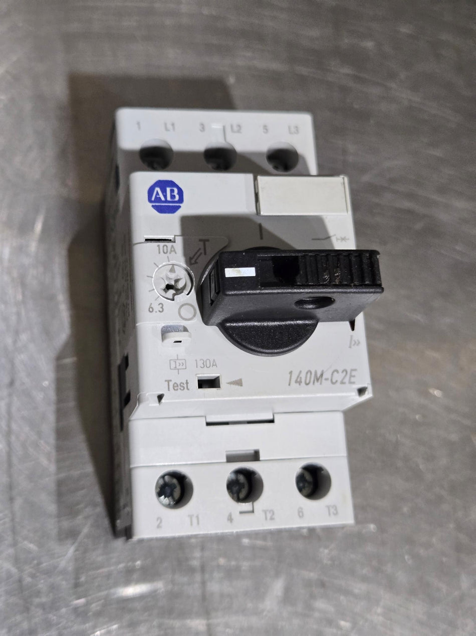 Allen Bradley 140M-C2E-C10 Motor Protector/Circ Breaker 6.3-10A, Series B