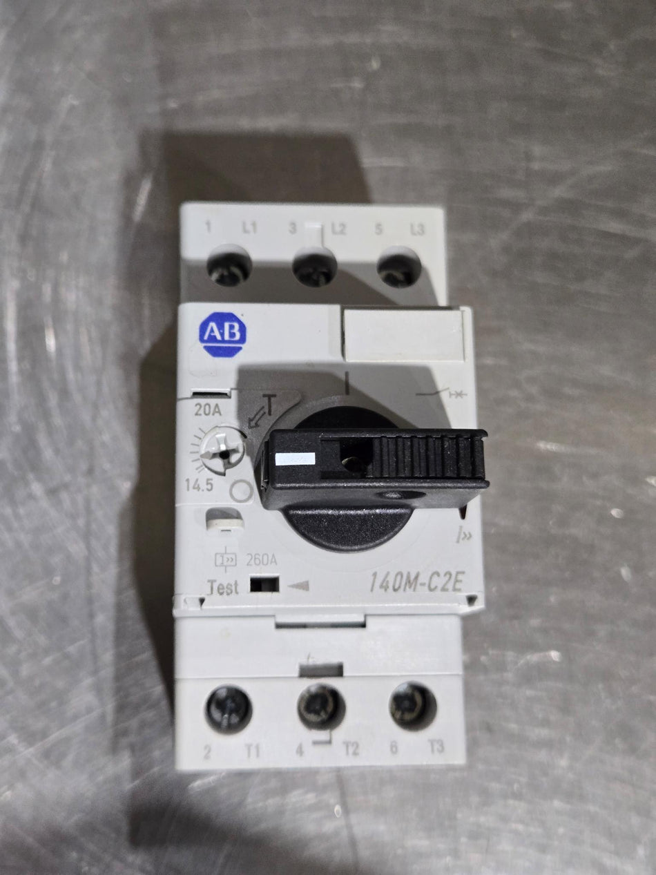 Allen Bradley 140M-C2E-C20 Motor Protector/Circ Breaker 14.5-20A, Series B