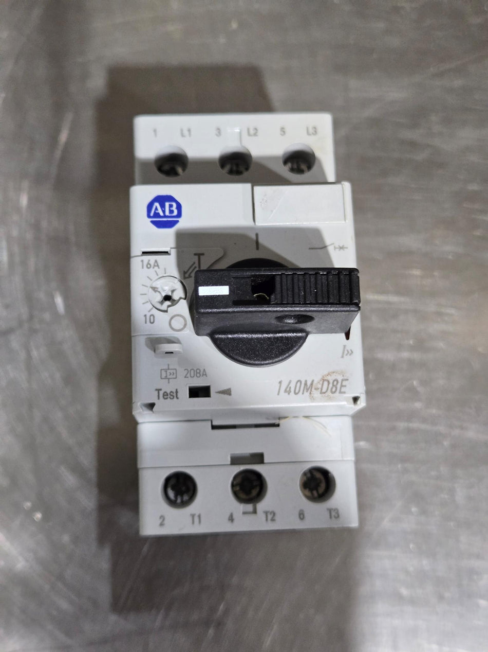 Allen Bradley 140M-D8E-C16 Motor Protector/Circ Breaker 10-16A, Series B
