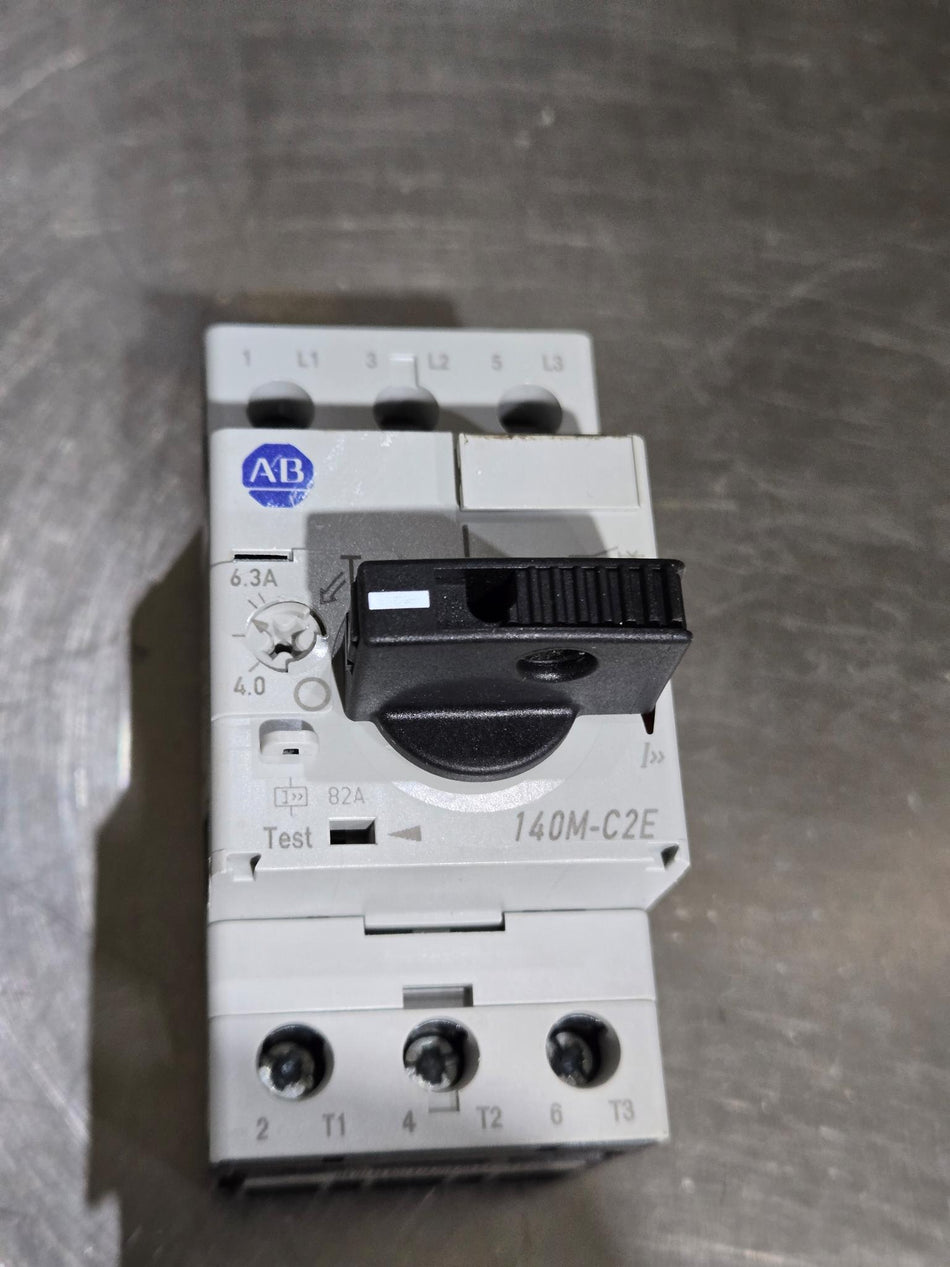 Allen Bradley 140M-C2E-B63 Motor Protector/Circ Breaker 4.0-6.3A, Series B