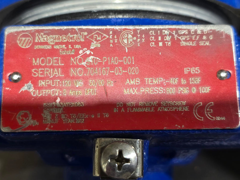 Magnetrol 910-P1A0-001 Level Switch 120 VAC 50-60 Hz (USED)