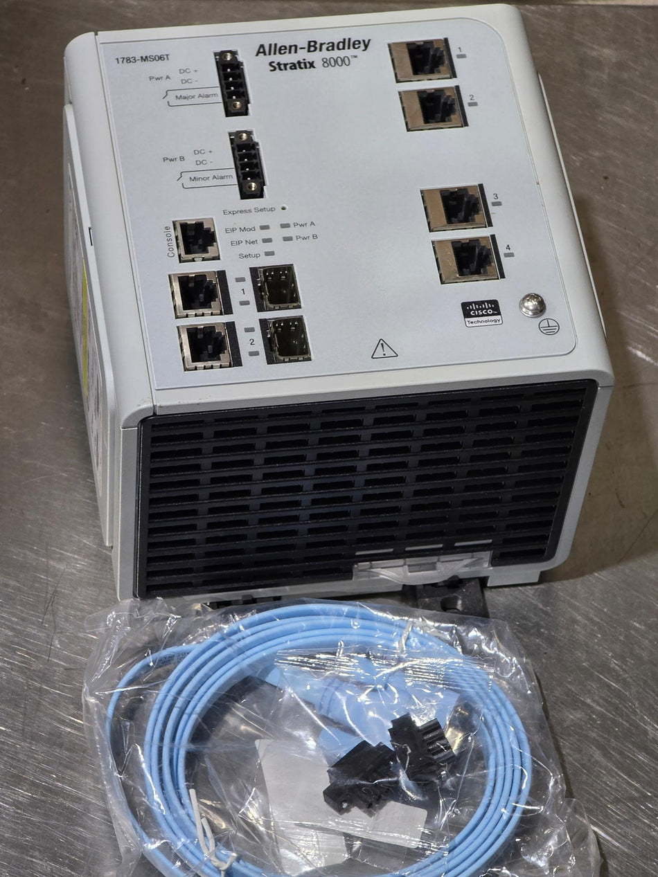 Allen Bradley 1783-MS06T Series:A Stratix 8000 Ethernet Switch 6-Port PN-16205 (USED)