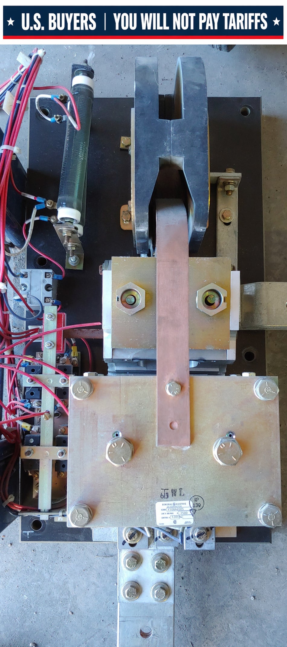 GE DC Contactor IC2800 - Y108A650S, 2500 Amp