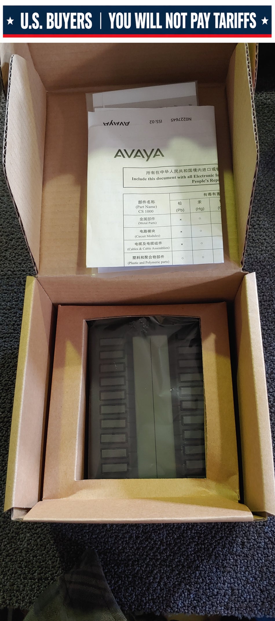 Avaya M3900, KBA W/O Footstand (CG)
