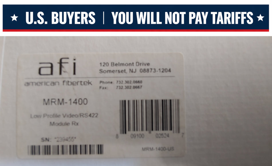 American Fibertek MRM-1400 Multi Mode Video/Data Tranceiver