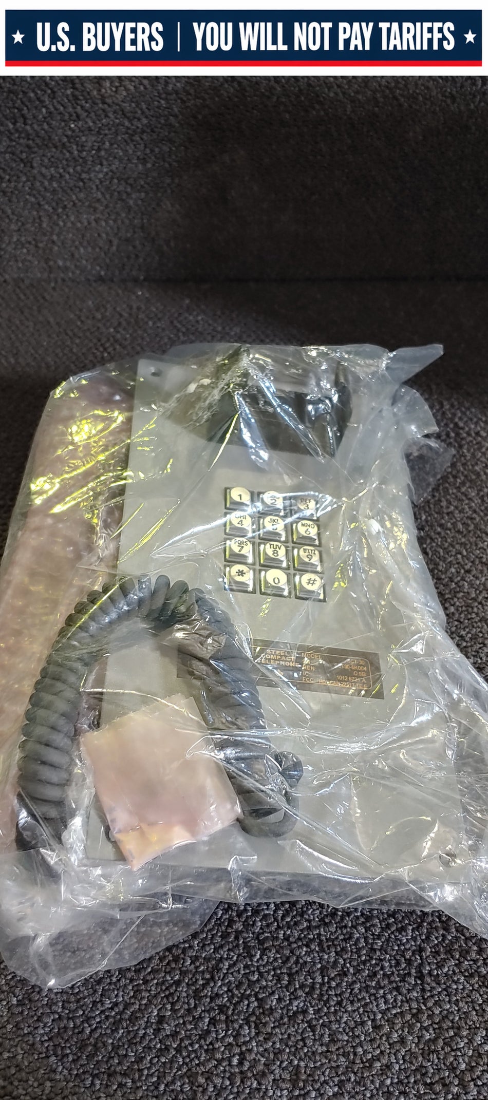 GUARDIAN TELECOM SCT-30 Steel Telephone (Faceplate Only)
