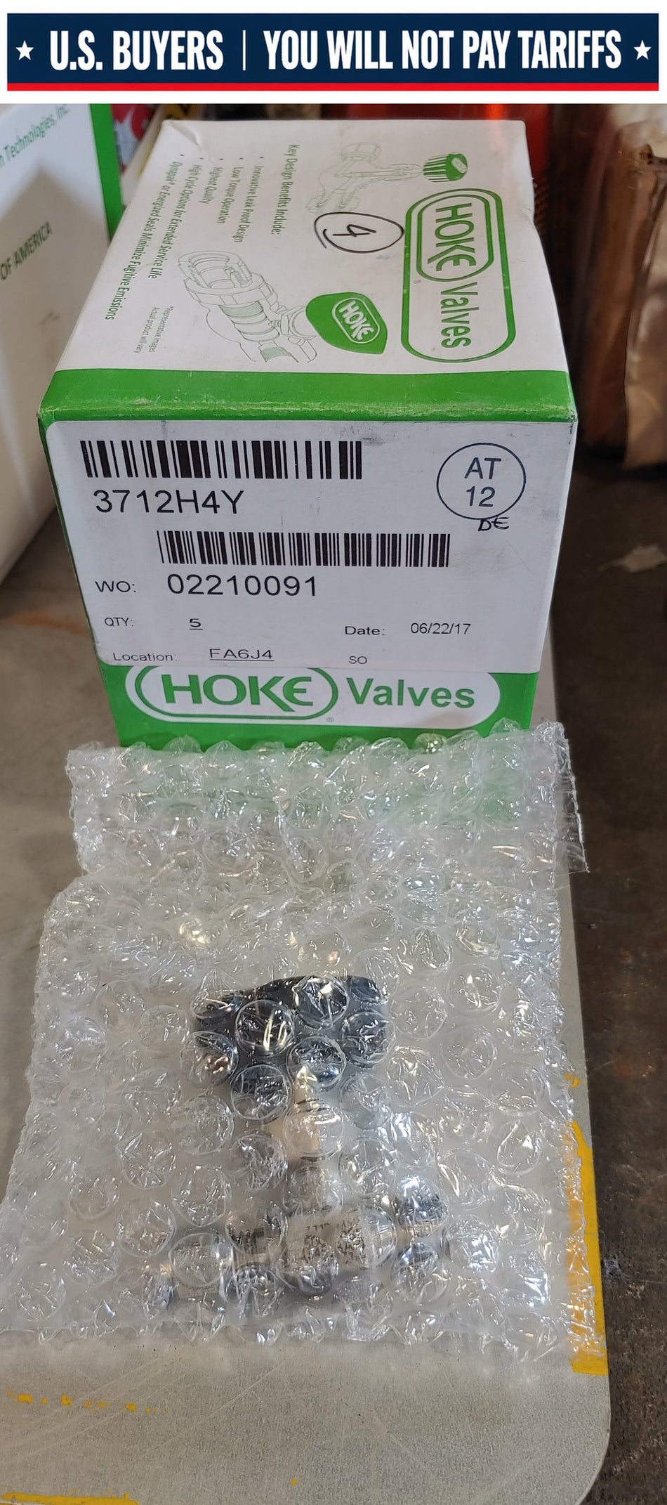 Hoke 3712H4Y Valve