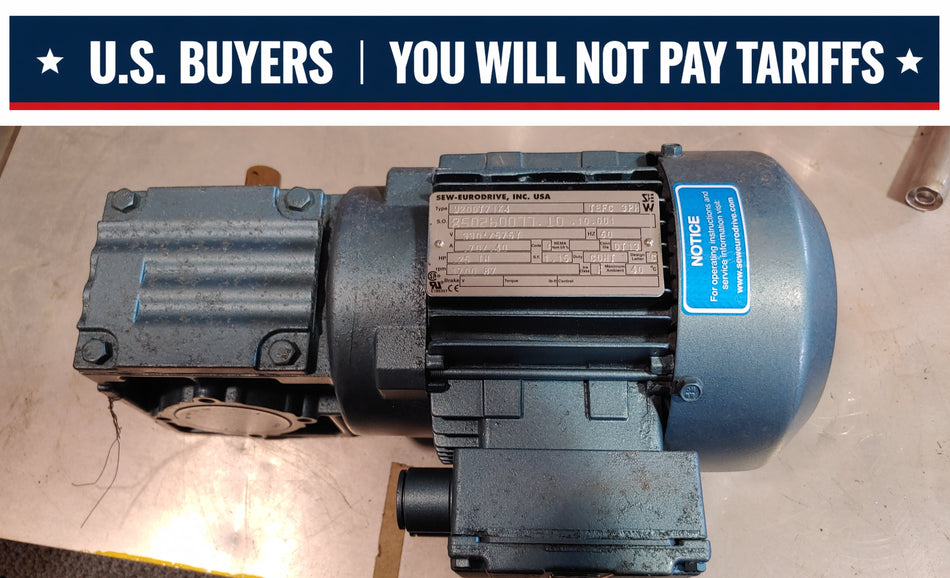 SEW Eurodrive .25Hp 320/575V 1700rpm TEFC 87rpm final output