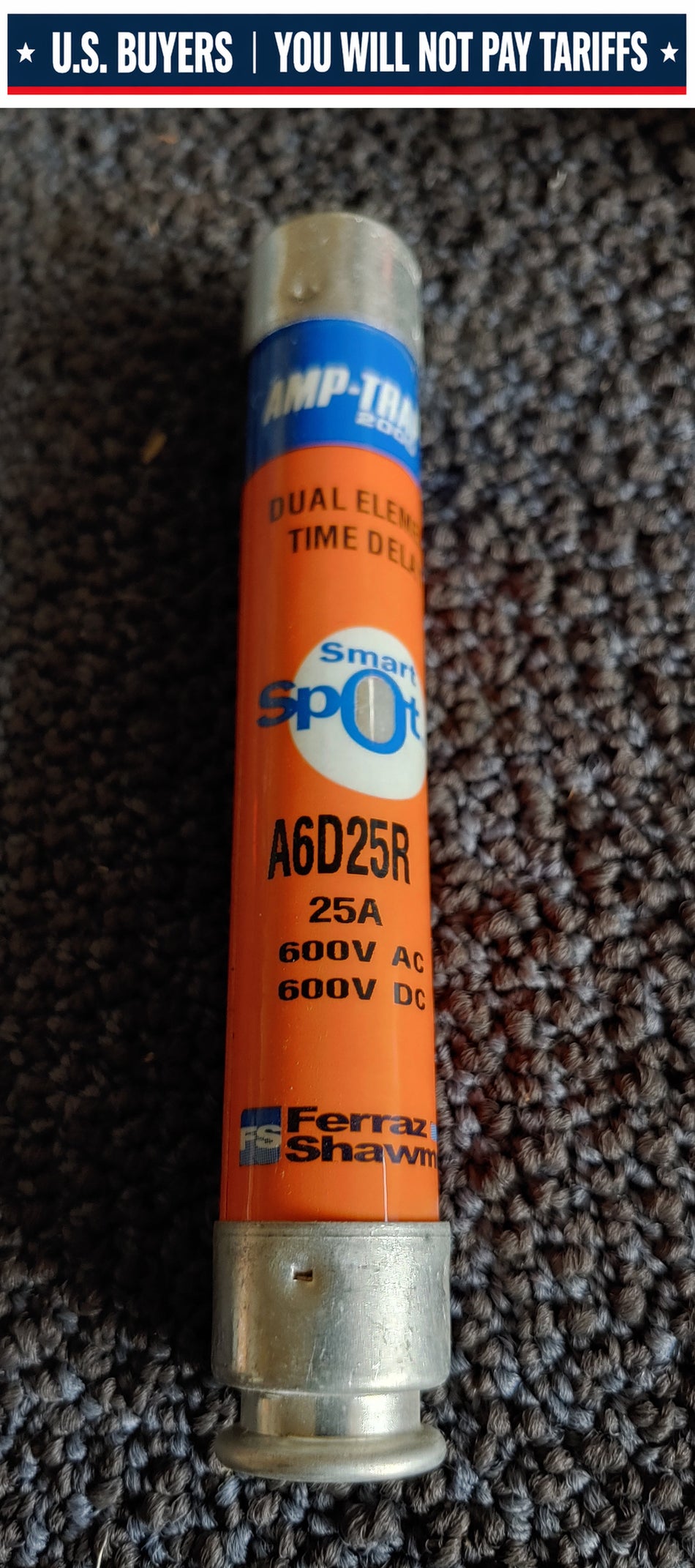 Ferraz Shawmut A6D25R 25Amp Fuse