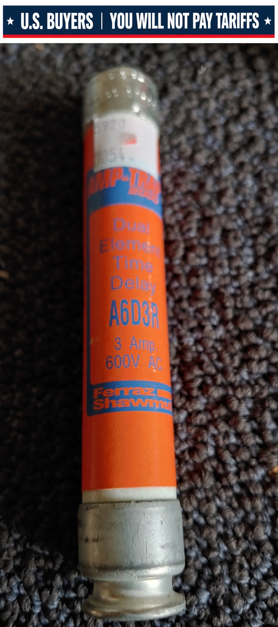 Ferraz Shawmut A6D3R 3Amp Fuse