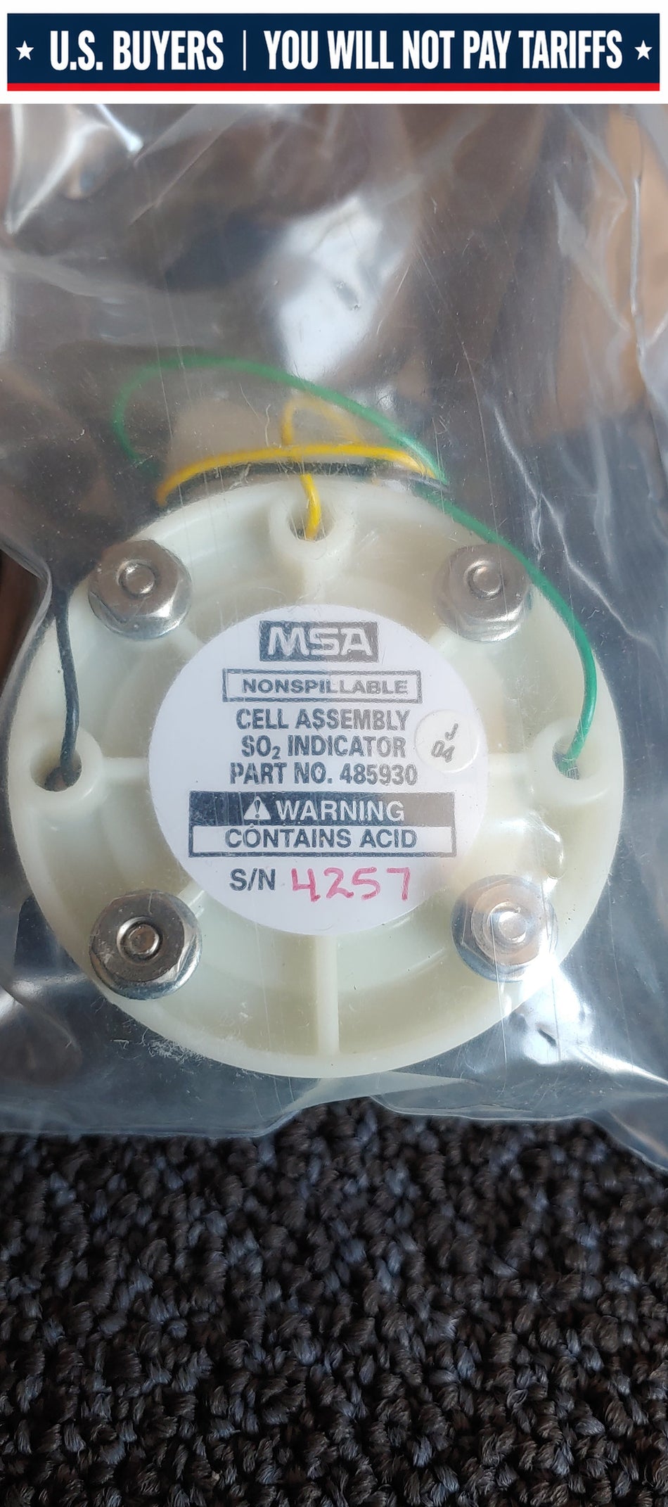 MSA 485930 S02 Indicator Cell Assembly