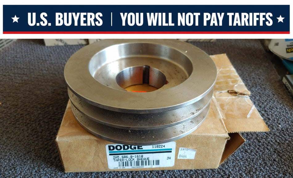Dodge 118224 2A5.6B6.0-1610 Taper-Lock Sheave 2 Groove