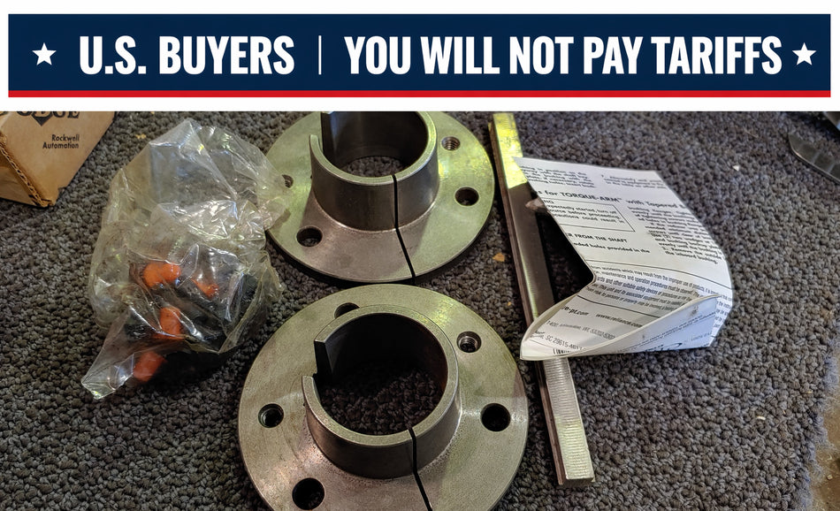 Dodge Tapered Bushing - TDT2, TXT2 Reducer Size, 1-11/16 in Diameter Bore, 3/8 x 3/16 in Keyway Size, Ductile Iron Material