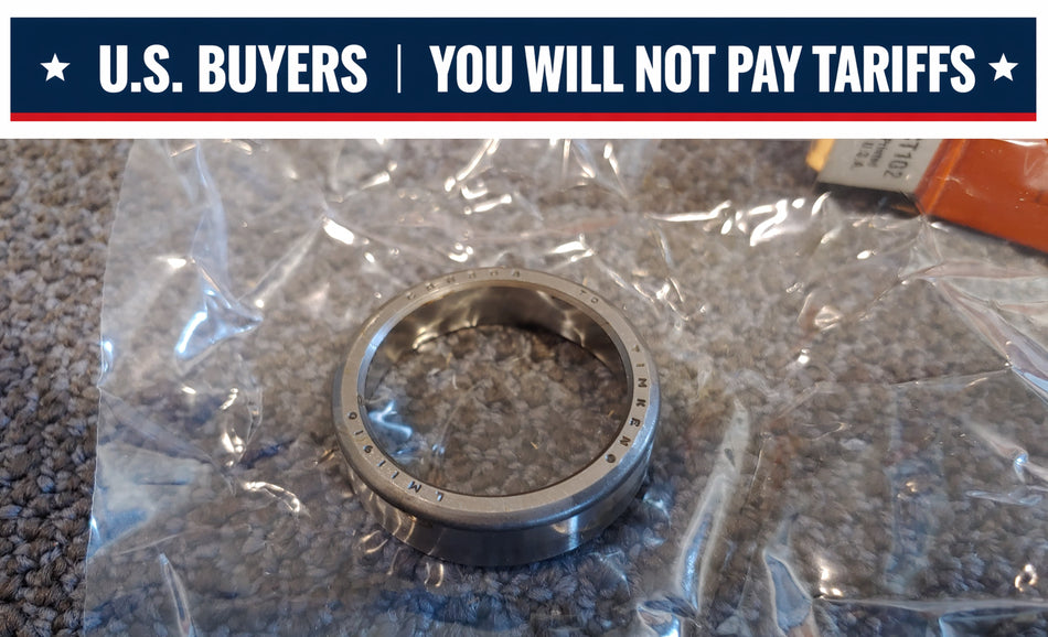 Timken LM11910 Tapered Roller Bearing Cup - Single Cup, 1.7810 in OD, 0.4750 in Width, Chrome Steel, Non-Flanged Cup