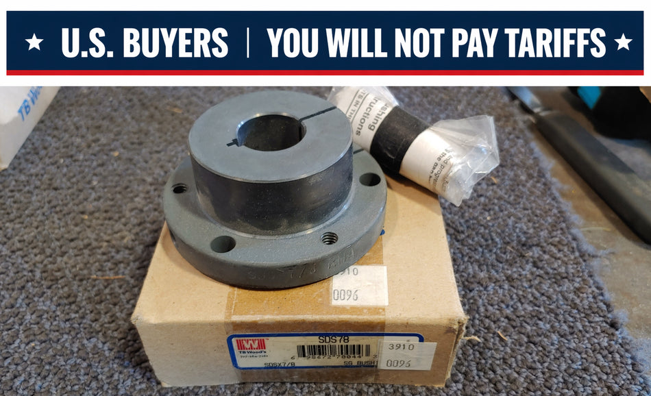 TB Woods SDS78 Quick Disconnect Bushing - SDS Bushing, 0.8750 in Bore, 3.1875 in Flg OD, 1.3125 in LTB,