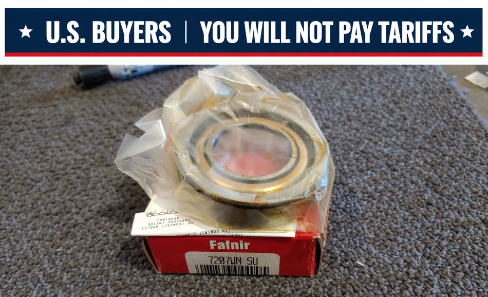 Fafnir 7207WN SU 7200WN Light Duty Angular Contact Ball Bearing, 35 mm Bore Dia, 72 mm OD, 1 Rows, 17 mm W, 40 deg