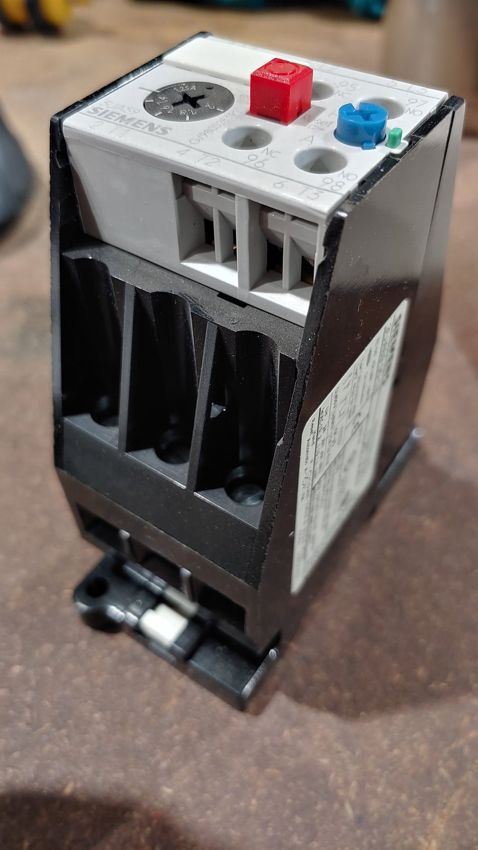 3UA59-00-1B Siemens, overload relay rated for 1.25-2 amps