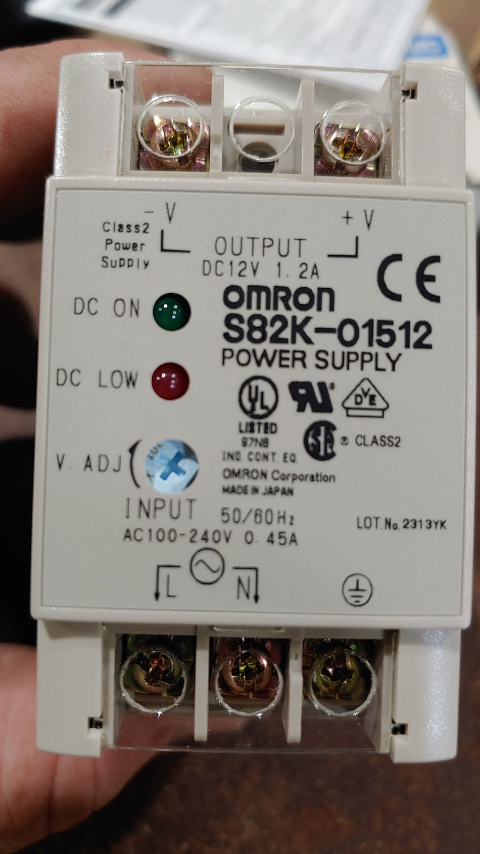 Omron S82K01512 Power Supply