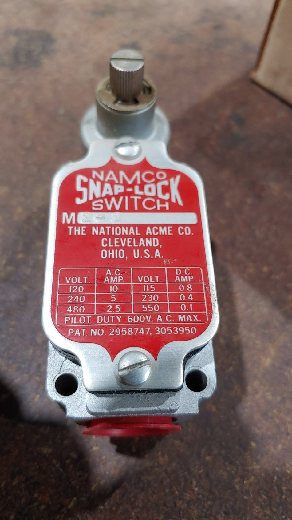 NAMCO M2-2 SNAP-LOCK LIMIT SWITCH