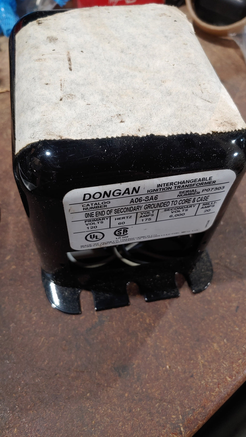Dongan A06-SA6 IGNITION TRANSFORMER 120-6000 V