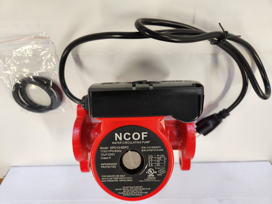 NCOF GPD-15-6SFC CAST PUMP 115 VOLT 3 SPEED RED