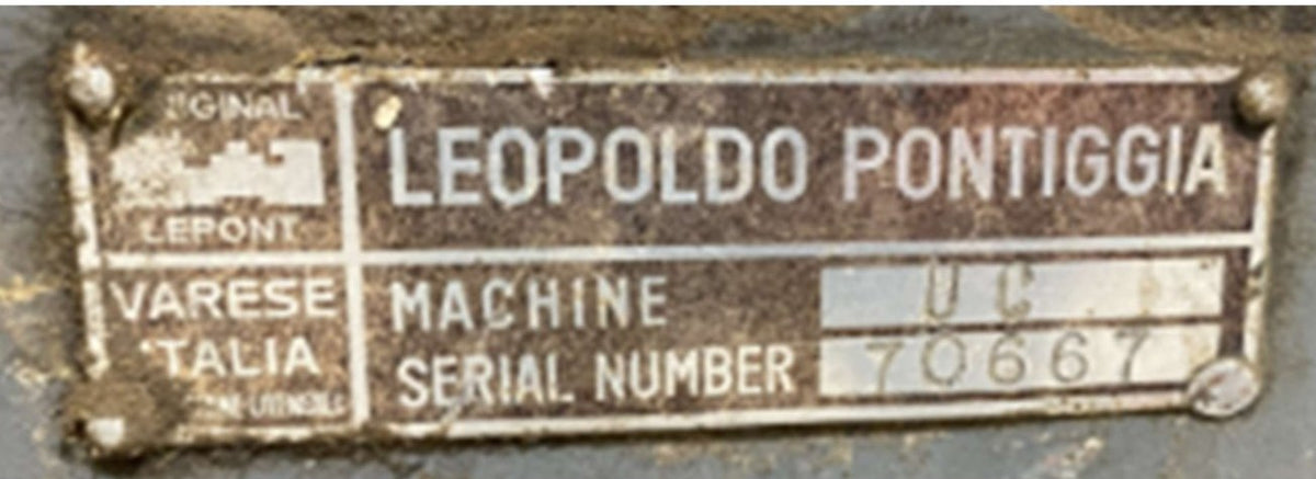 Leopoldo Pontiggia Varese Manual Gearbox Lathe
