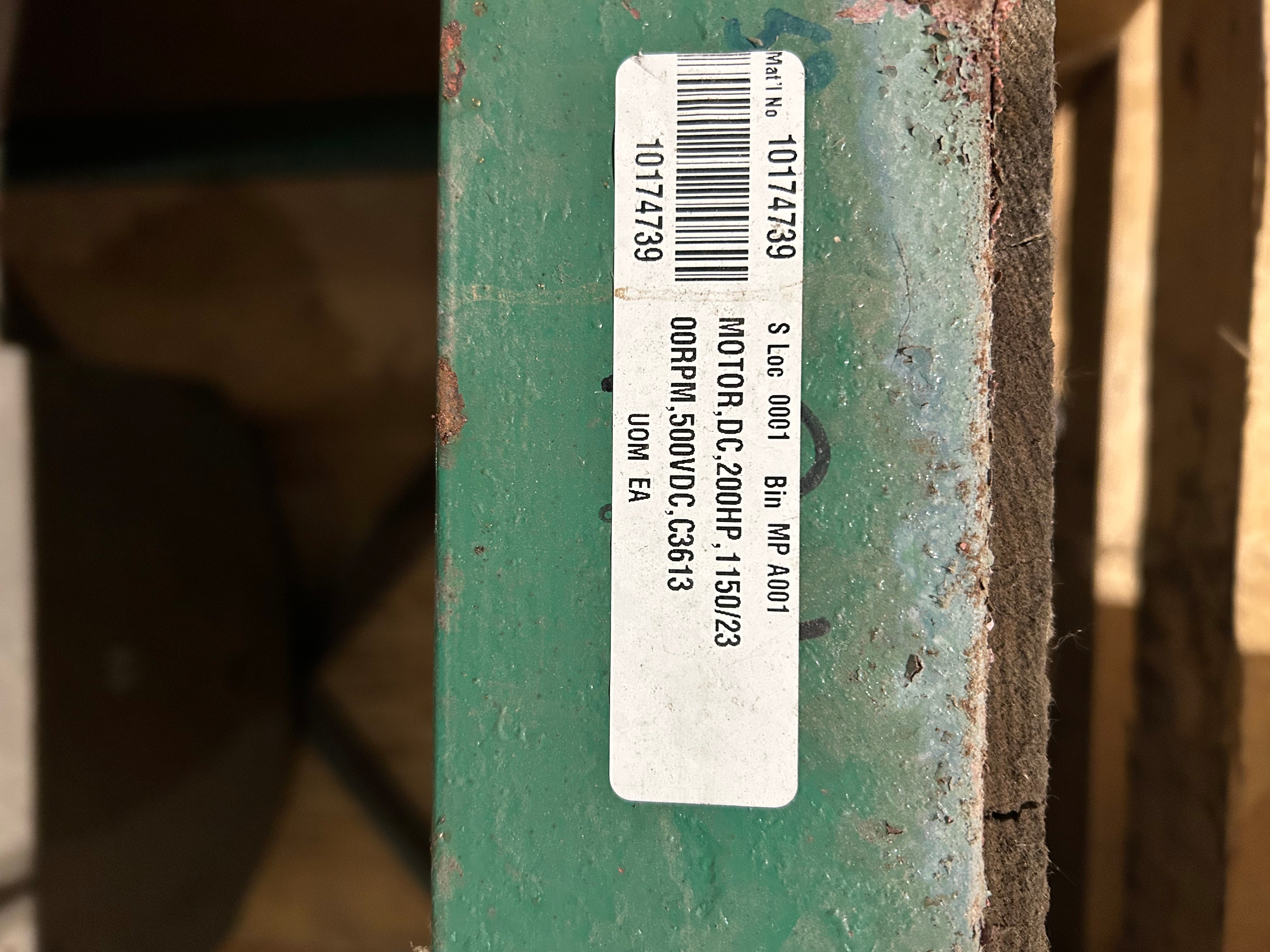 200 HP DC Motor