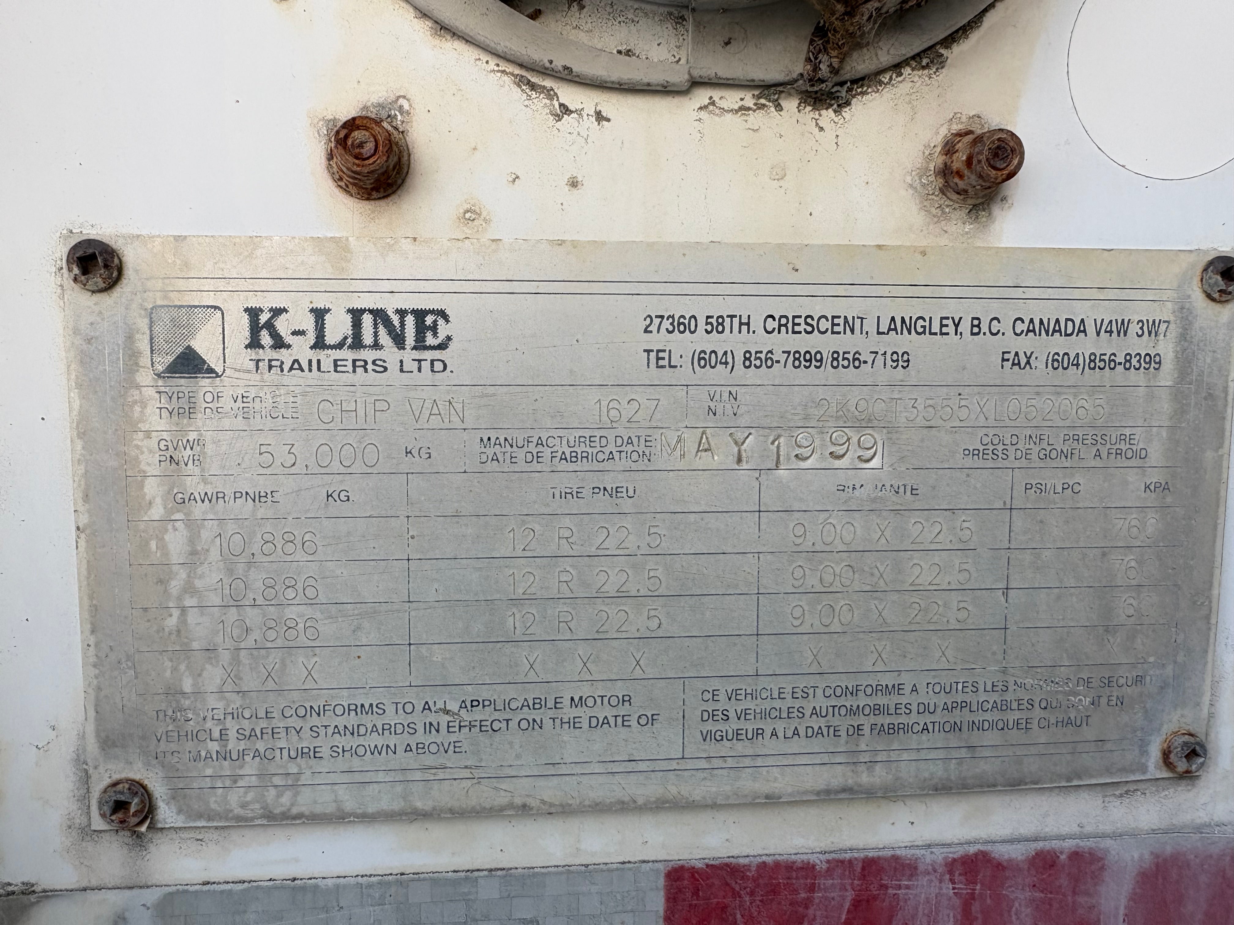 K-Line Chip Trailer T-005