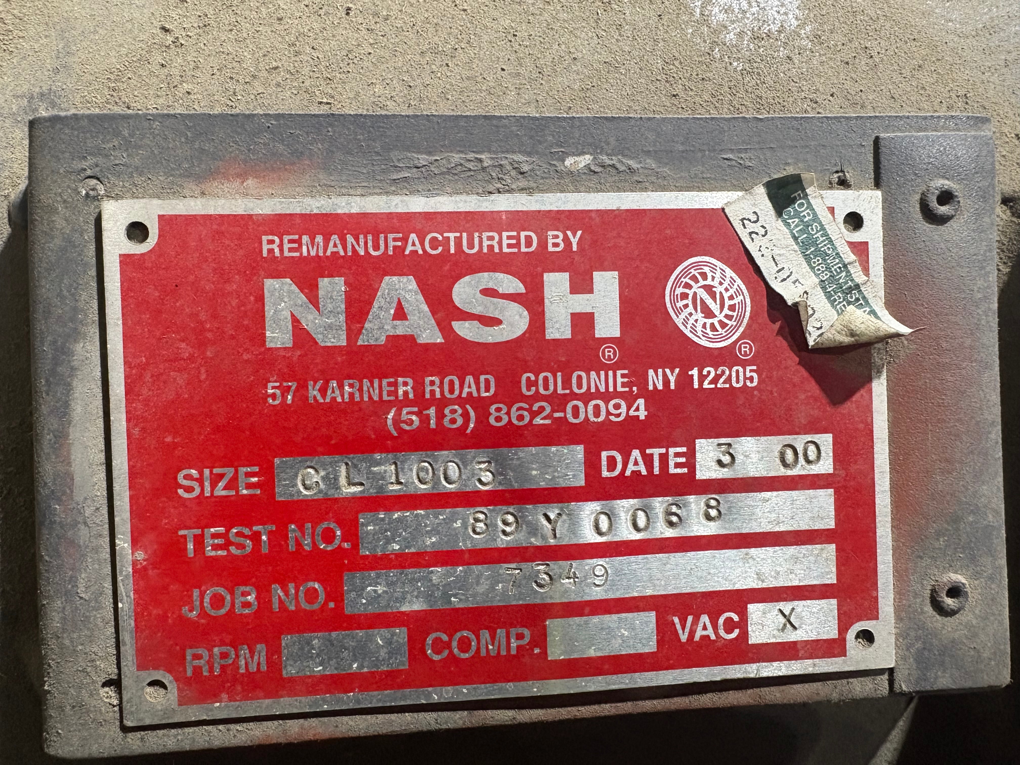 Nash CL1003 Vacuum Pump