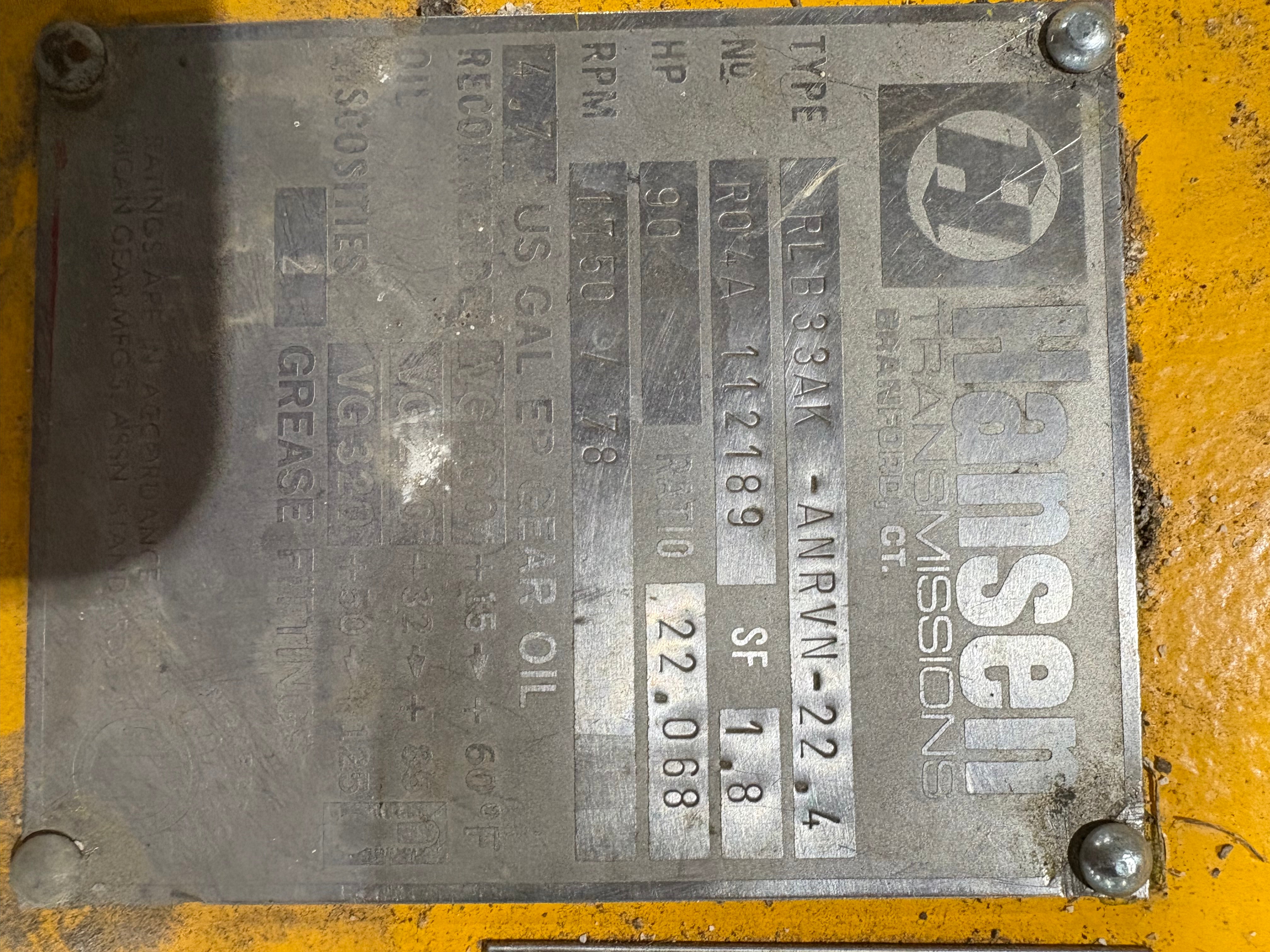 Hansen Inline Gearbox RLB33AL-ANRVN-22.4