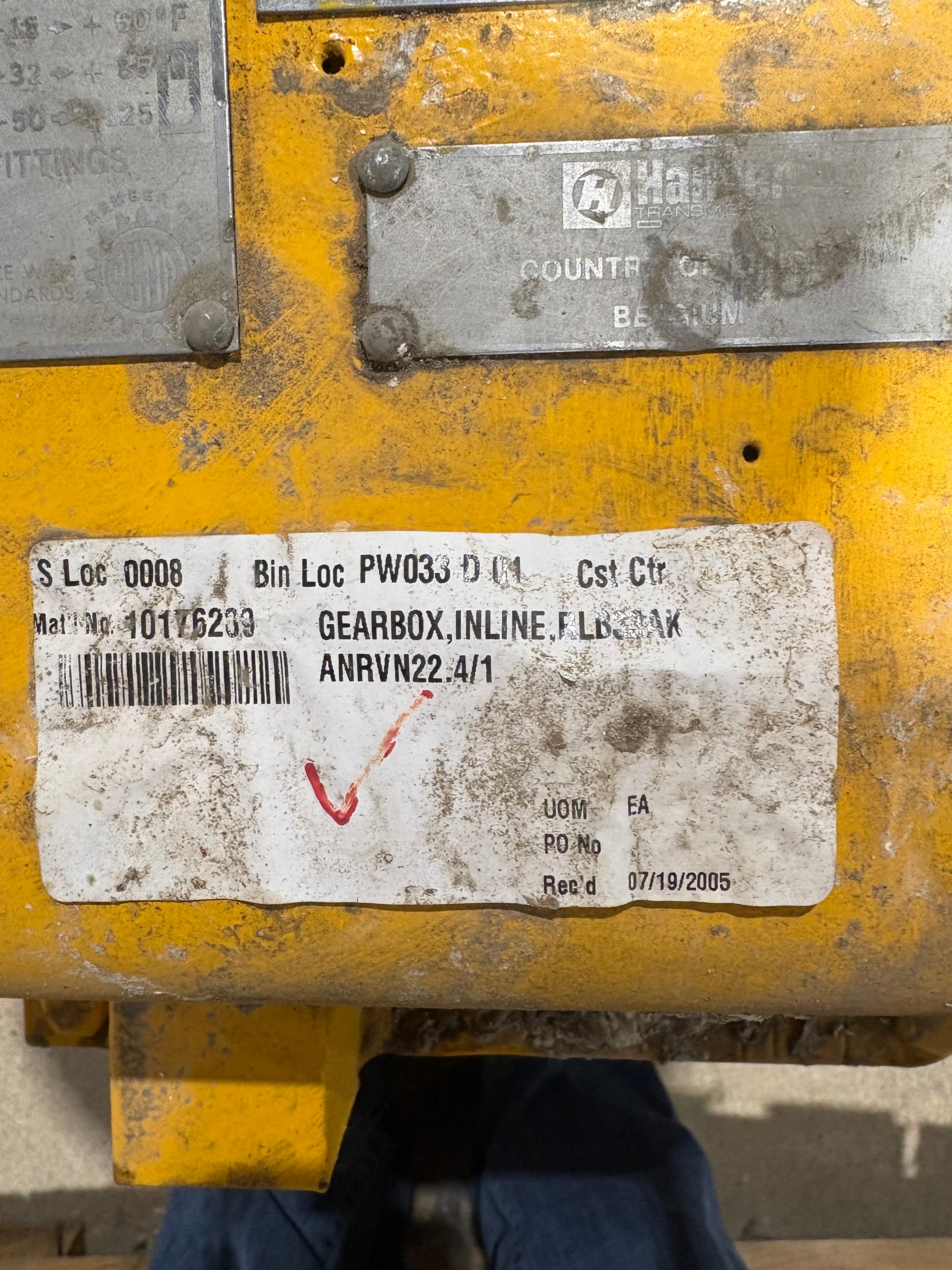 Hansen Inline Gearbox RLB33AL-ANRVN-22.4