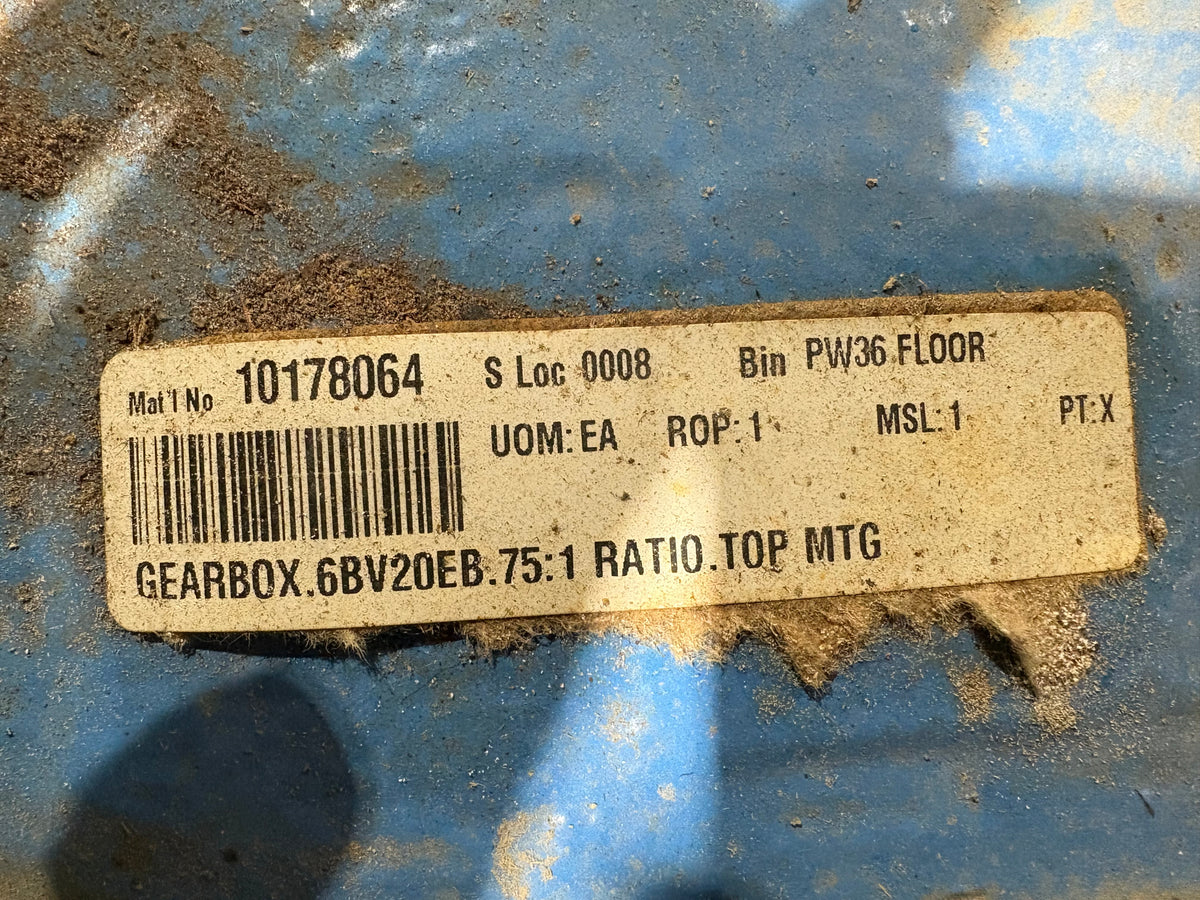 Radicon Gearbox 6BV20EB, 0.75:1 Ratio, Top Mount