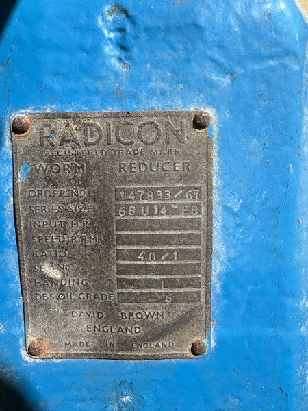 Radicon Worm Gear Reducer
