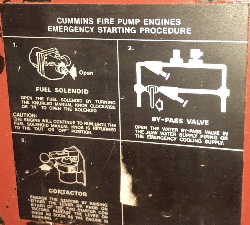 Cummins Deisel with Aurora Fire Pump Engine