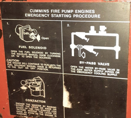 Cummins Deisel with Aurora Fire Pump Engine