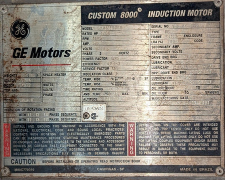 1200 HP Kvaerner Hymac High Consistency Pulper