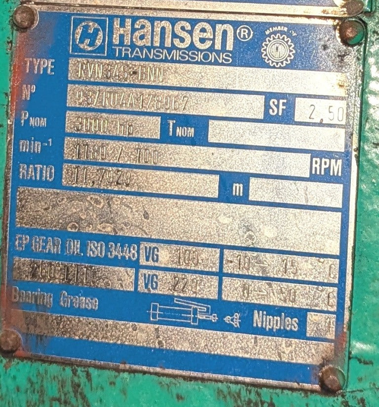 1200 HP Kvaerner Hymac High Consistency Pulper