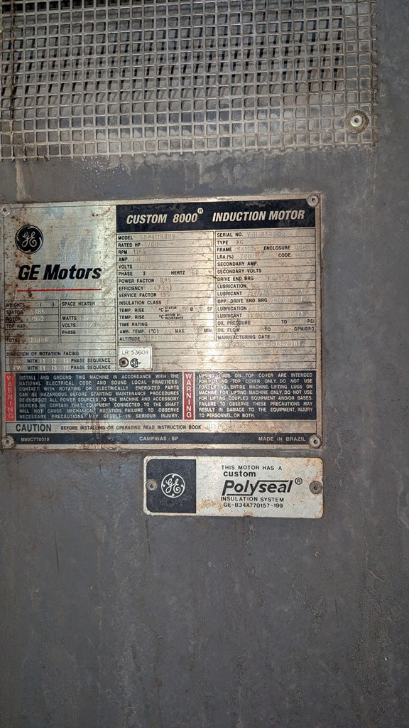 1200 HP Kvaerner Hymac High Consistency Pulper