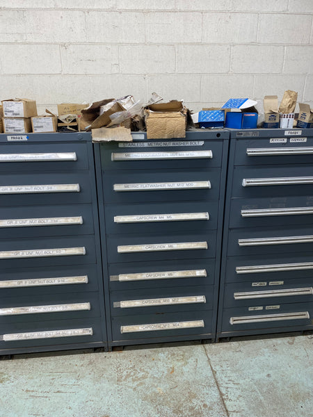 Parts Room with Cabinets and Fasteners