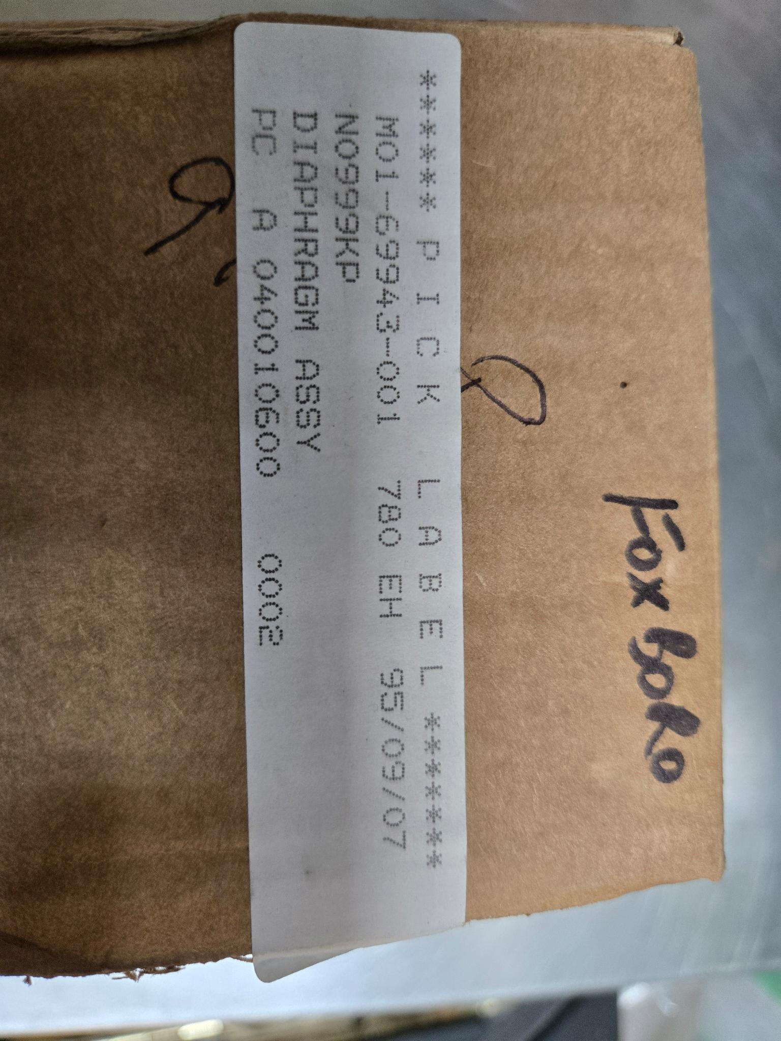 Foxboro Diaphragm Assy - M01-6694-001