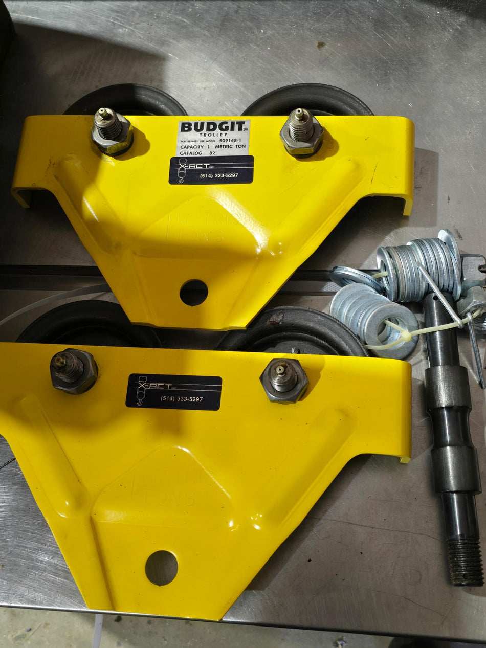 X-ACT BUDGIT 1 METRIC TON I BEAM TROLLEY CATALOG 82