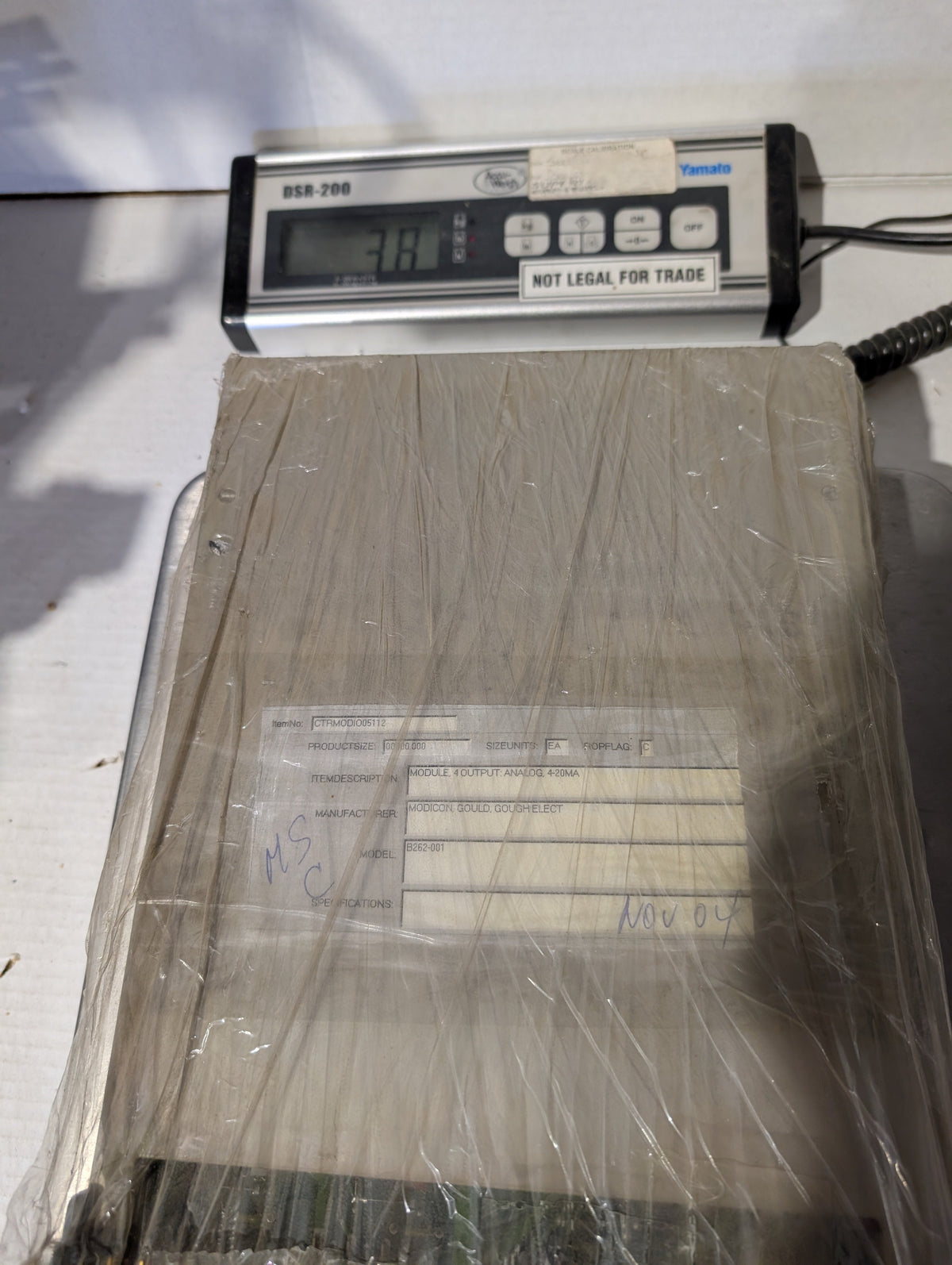 B262 Modicon Schneider AS-B262-001 B262 D/A CONVERTER 4 TO 20ma (Used) – ETI ...