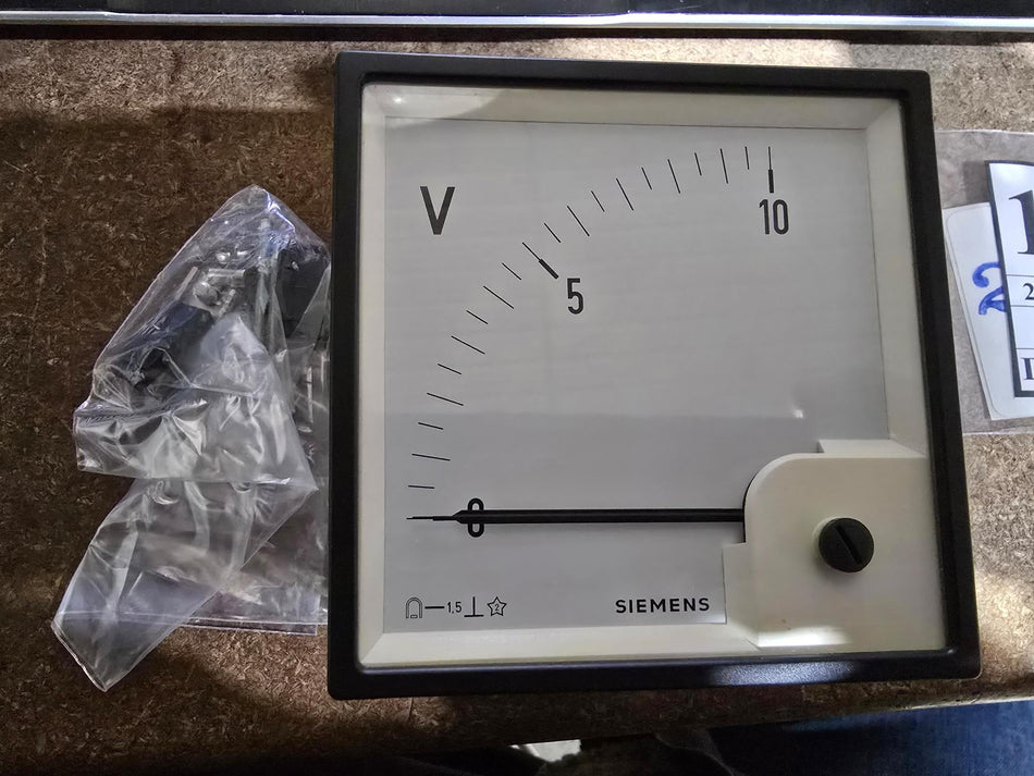 Siemens 0 TO 10 VOLT DC ANALOG METER GUAGE
