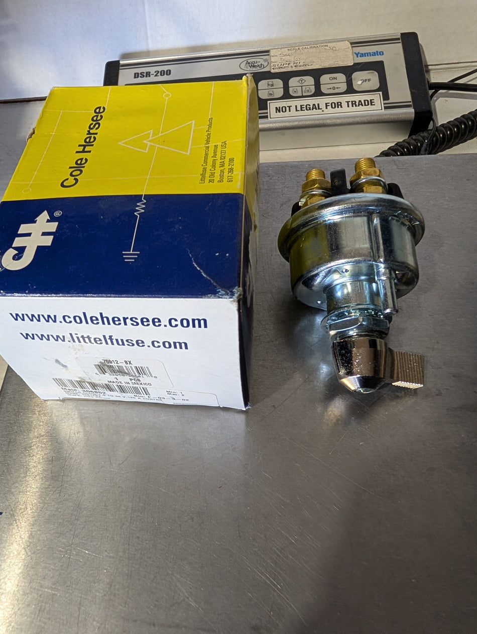 Cole Hersee 75912-BX SW MASTER DISCONNECT DPST #19 | Series: 75900 Double Pole