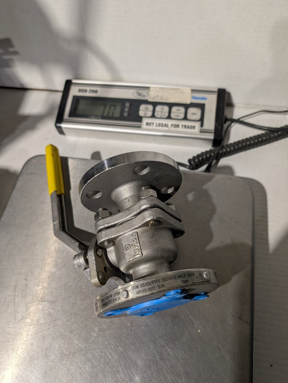 Fusion Series 324 Flanged Floating API 6D Ball Valve 1" Stainless Steel - 150 - CF8M - Flanged ends